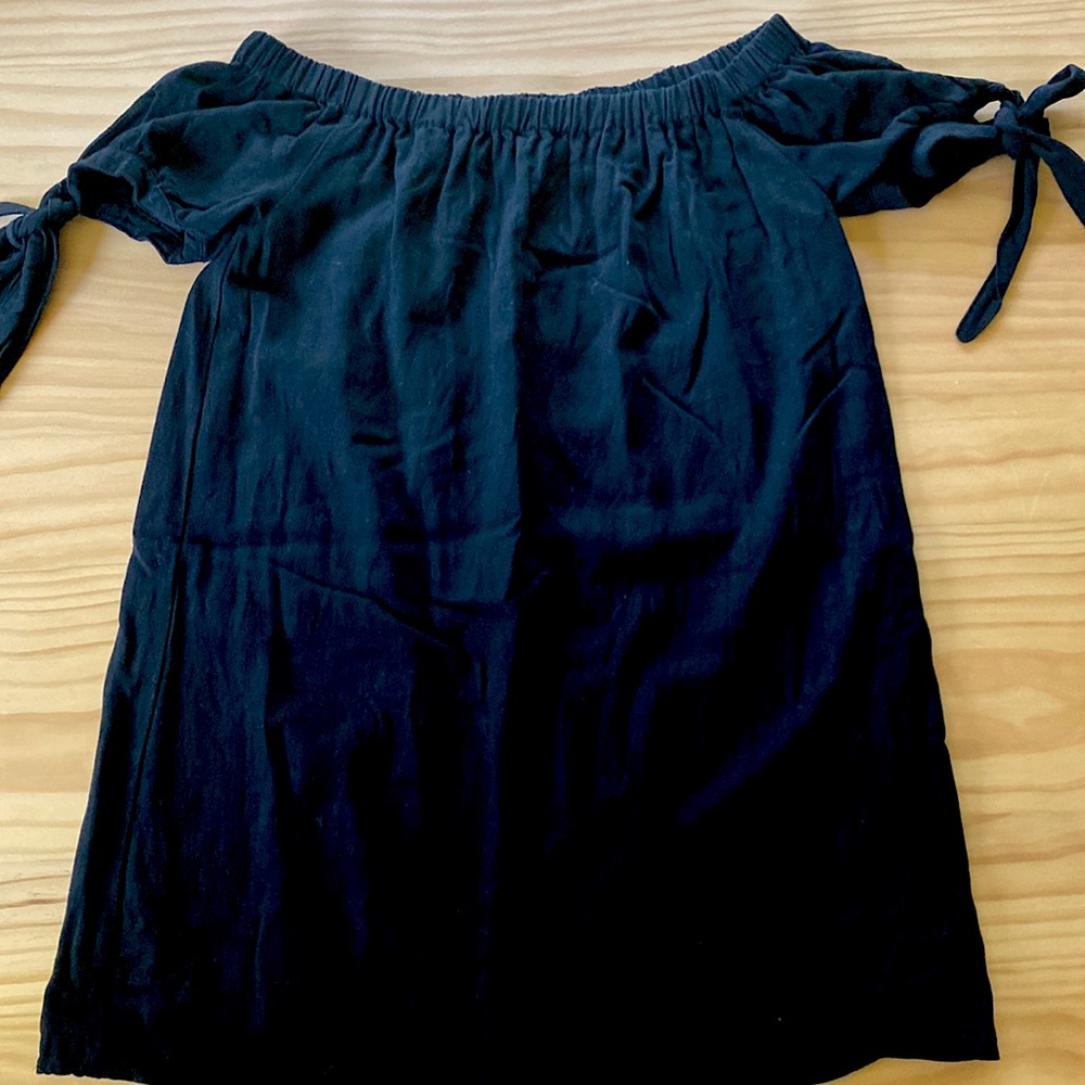 Lulus black off the shoulder dress